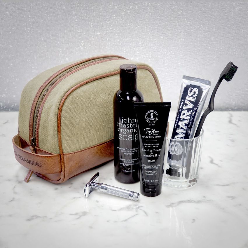 Set/2 travel bag »Steve« & toiletry bag »Glen«