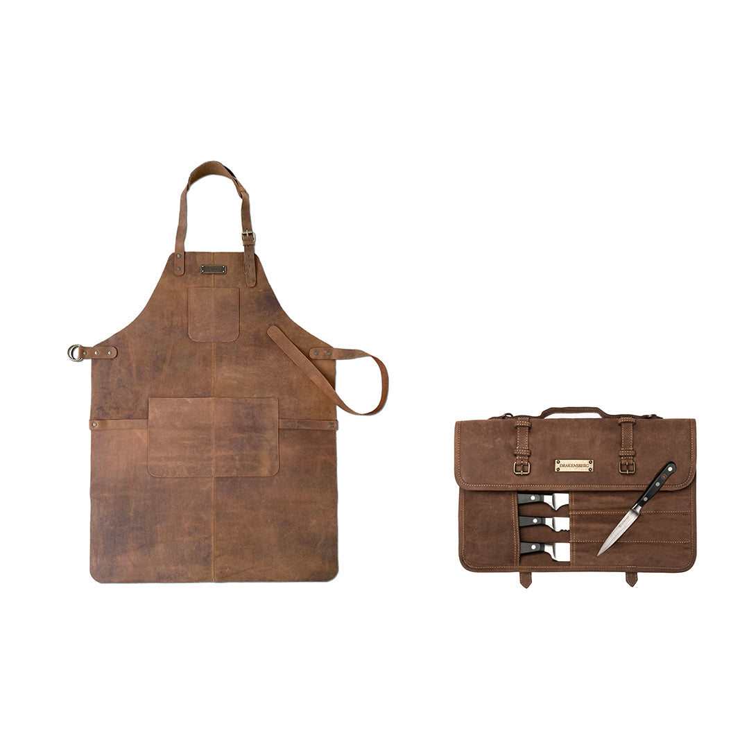 Set/2 grill apron »Bob« & knife bag »Blade«