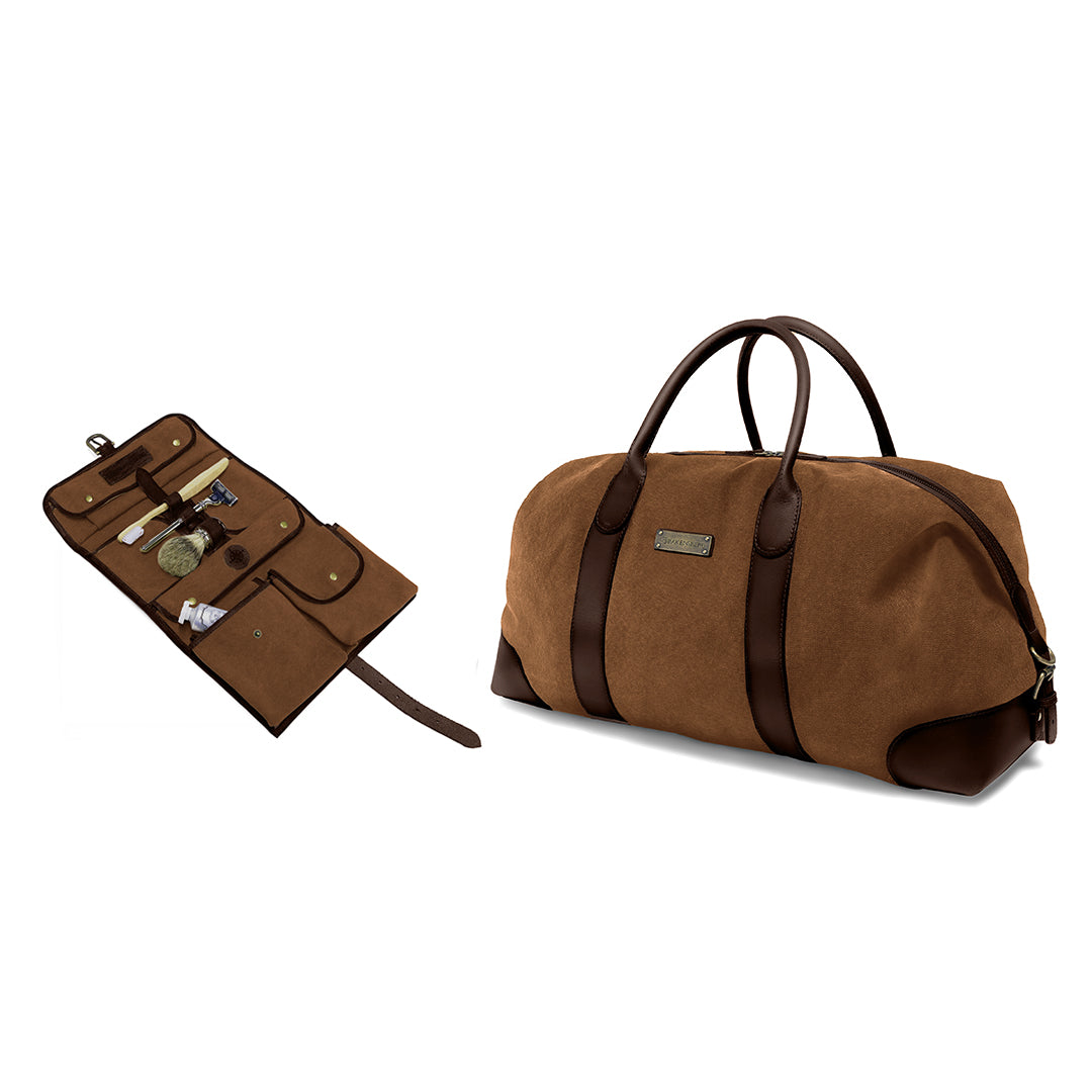 Set/2 weekender »David« & Toiletry Bag »Sid«